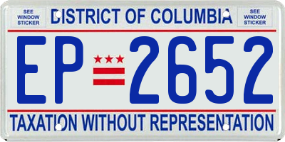 DC license plate EP2652
