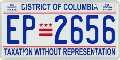 DC license plate EP2656