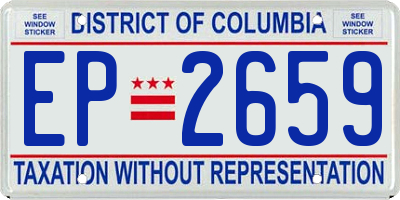 DC license plate EP2659