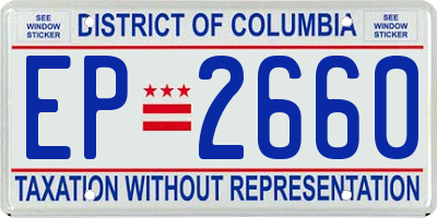 DC license plate EP2660
