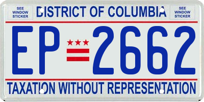 DC license plate EP2662