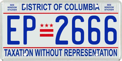 DC license plate EP2666