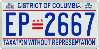 DC license plate EP2667