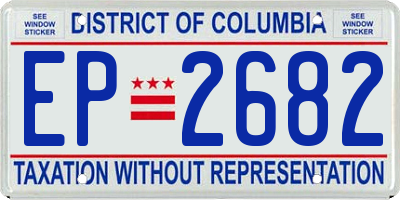 DC license plate EP2682