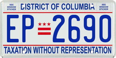 DC license plate EP2690