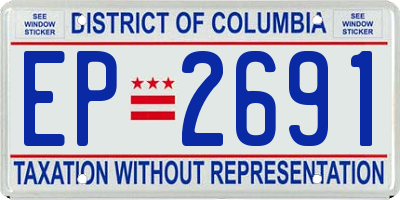 DC license plate EP2691