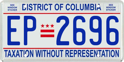 DC license plate EP2696