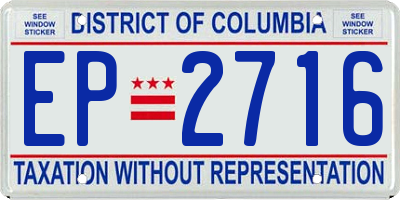 DC license plate EP2716