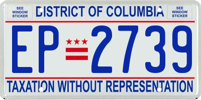 DC license plate EP2739