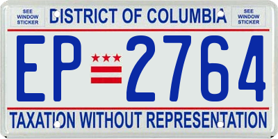 DC license plate EP2764