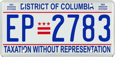 DC license plate EP2783