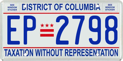 DC license plate EP2798