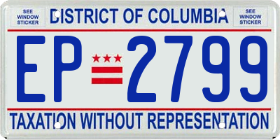 DC license plate EP2799