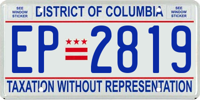 DC license plate EP2819