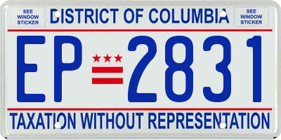 DC license plate EP2831