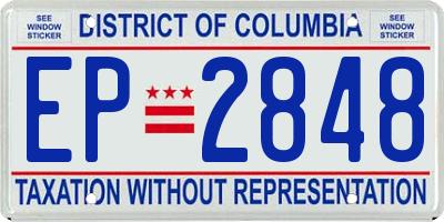DC license plate EP2848