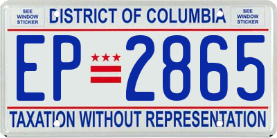 DC license plate EP2865