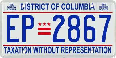 DC license plate EP2867