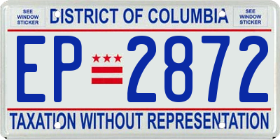 DC license plate EP2872