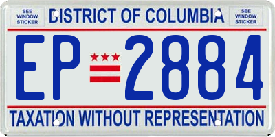 DC license plate EP2884