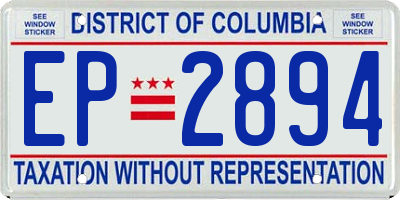 DC license plate EP2894