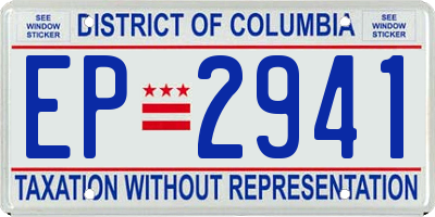 DC license plate EP2941