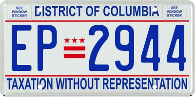 DC license plate EP2944