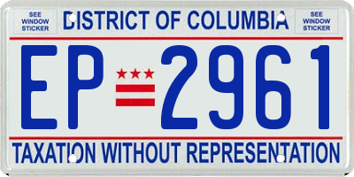 DC license plate EP2961