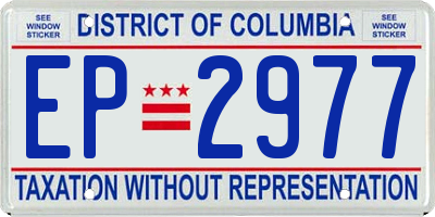 DC license plate EP2977