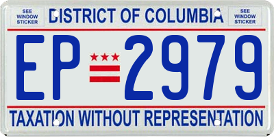 DC license plate EP2979