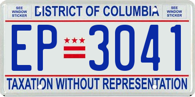 DC license plate EP3041