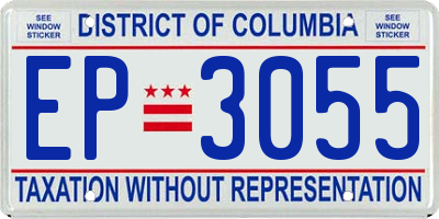 DC license plate EP3055