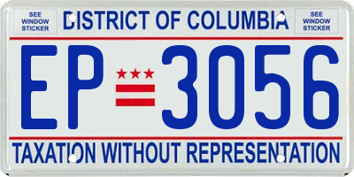 DC license plate EP3056