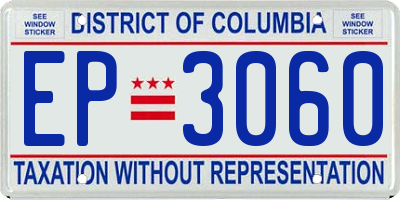 DC license plate EP3060