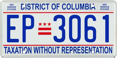 DC license plate EP3061