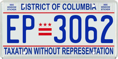 DC license plate EP3062