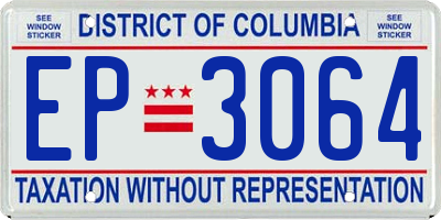DC license plate EP3064