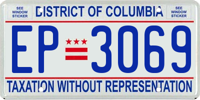 DC license plate EP3069