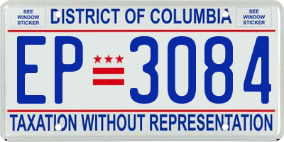 DC license plate EP3084