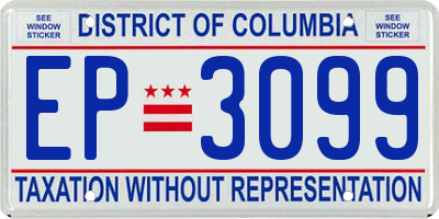 DC license plate EP3099