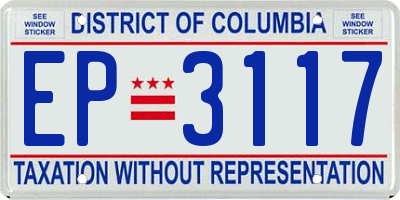 DC license plate EP3117