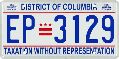 DC license plate EP3129