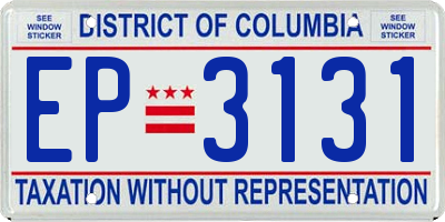 DC license plate EP3131