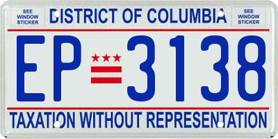 DC license plate EP3138