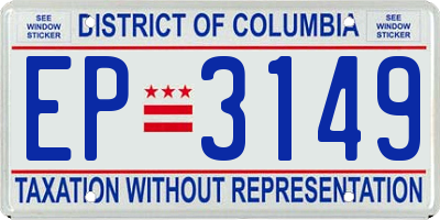 DC license plate EP3149