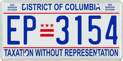 DC license plate EP3154