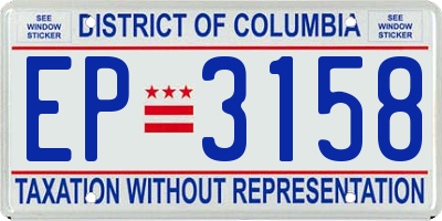 DC license plate EP3158