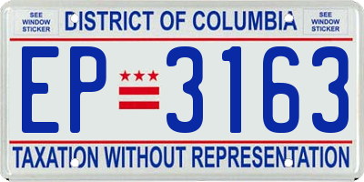 DC license plate EP3163