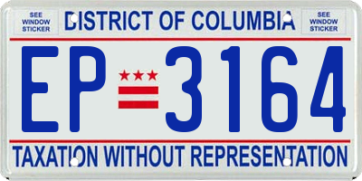 DC license plate EP3164