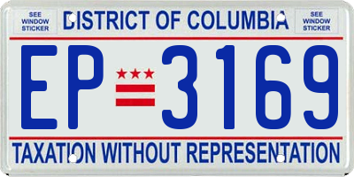 DC license plate EP3169